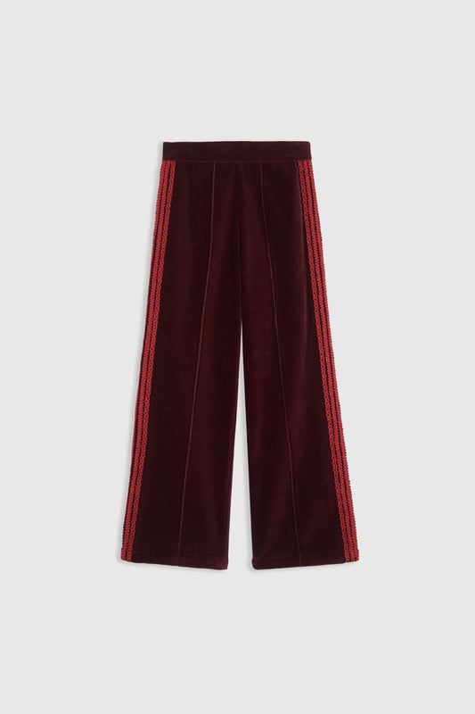 Pantalón Eliott Terciopelo Burdeos