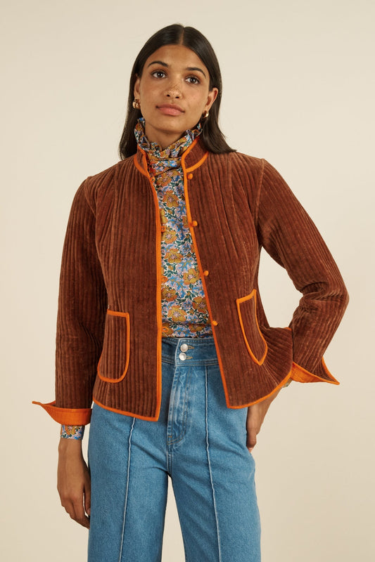 Chaqueta Fittonia marrón de Maria de la Orden