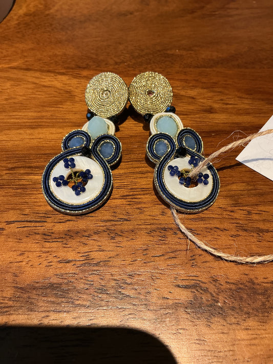 Pendientes blue blossom