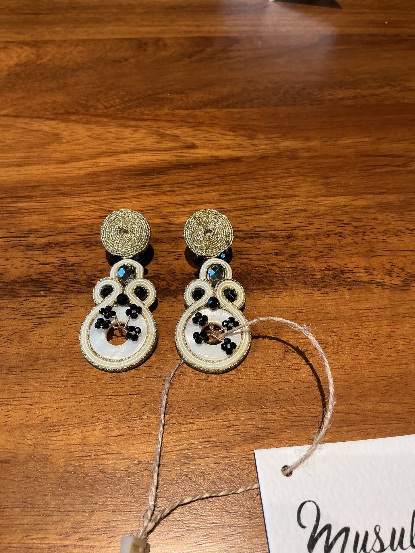 Pendientes black blossom