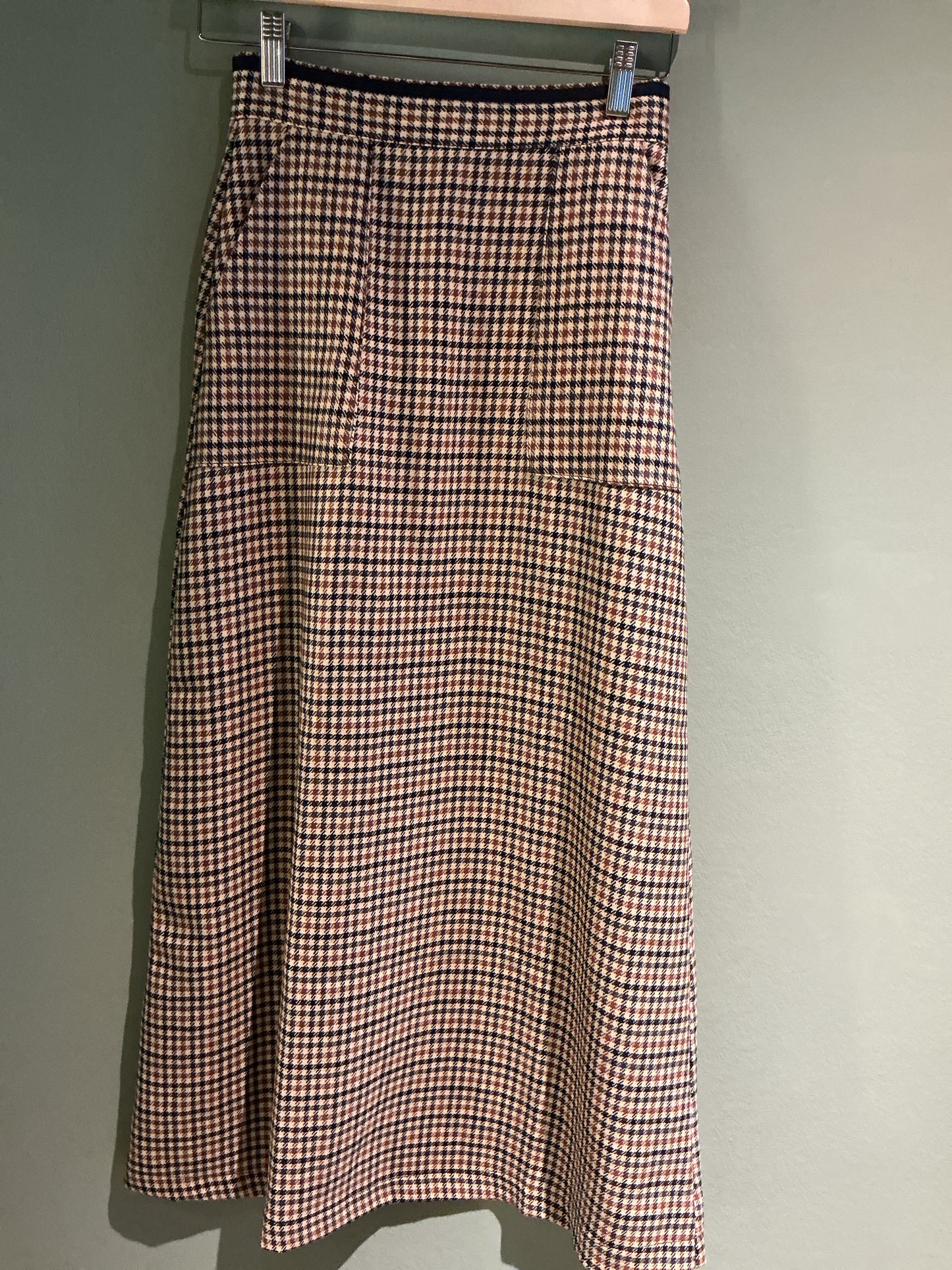 Falda pata gallo azul