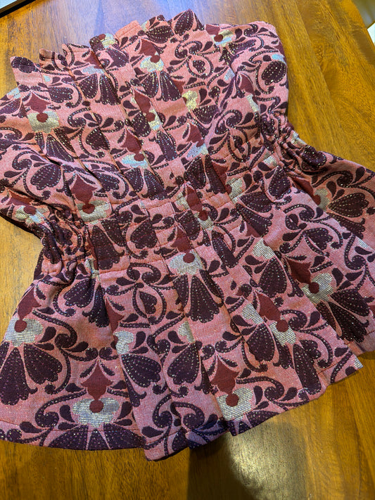 Top Cesar rosa brillo