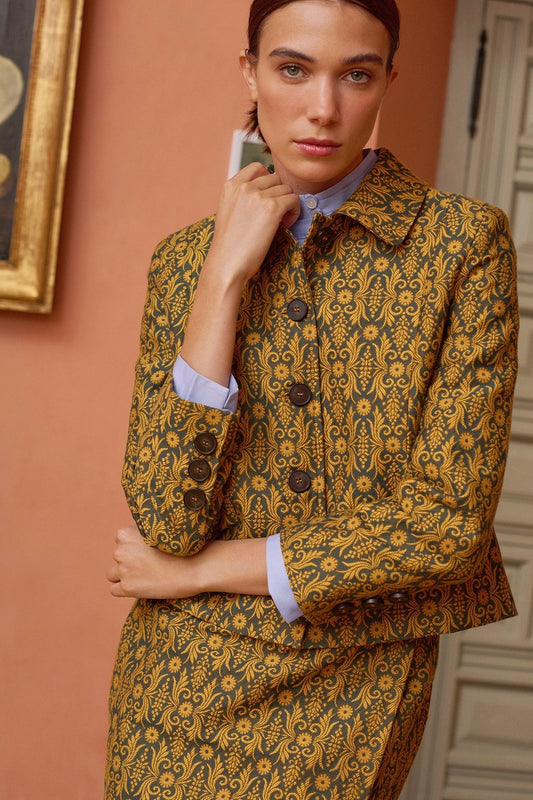 Chaqueta Junot Jacquard Barroco de Maria de la Orden - vista frontal