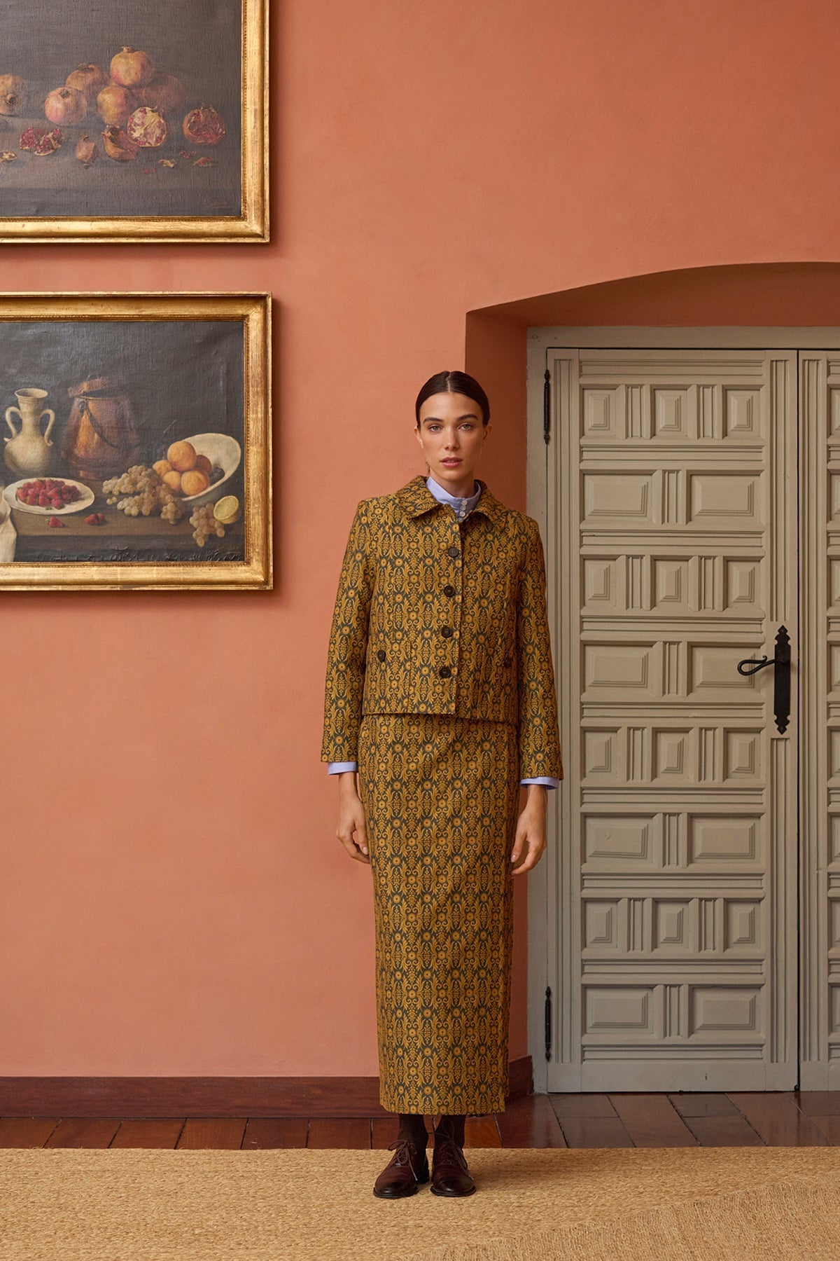 Chaqueta Junot Jacquard Barroco de Maria de la Orden - vista trasera