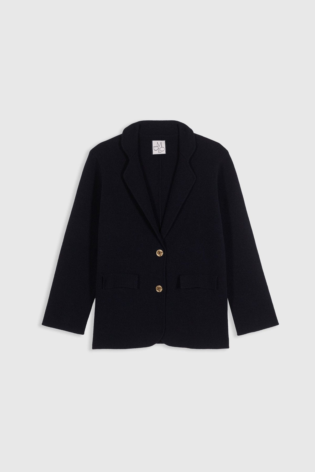 Chaqueta Maelys Cachemir Azul Marino de Maria de la Orden - detalle 6