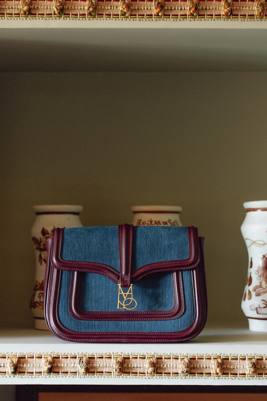 Bolso Noah Petróleo de Maria de la Orden - vista frontal