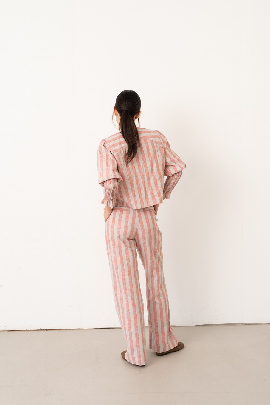 Pantalon Rojo Rayas