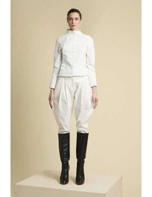 Pantalón Sora Gabardina Crudo de Zaitegui studio · gabardina de algodón