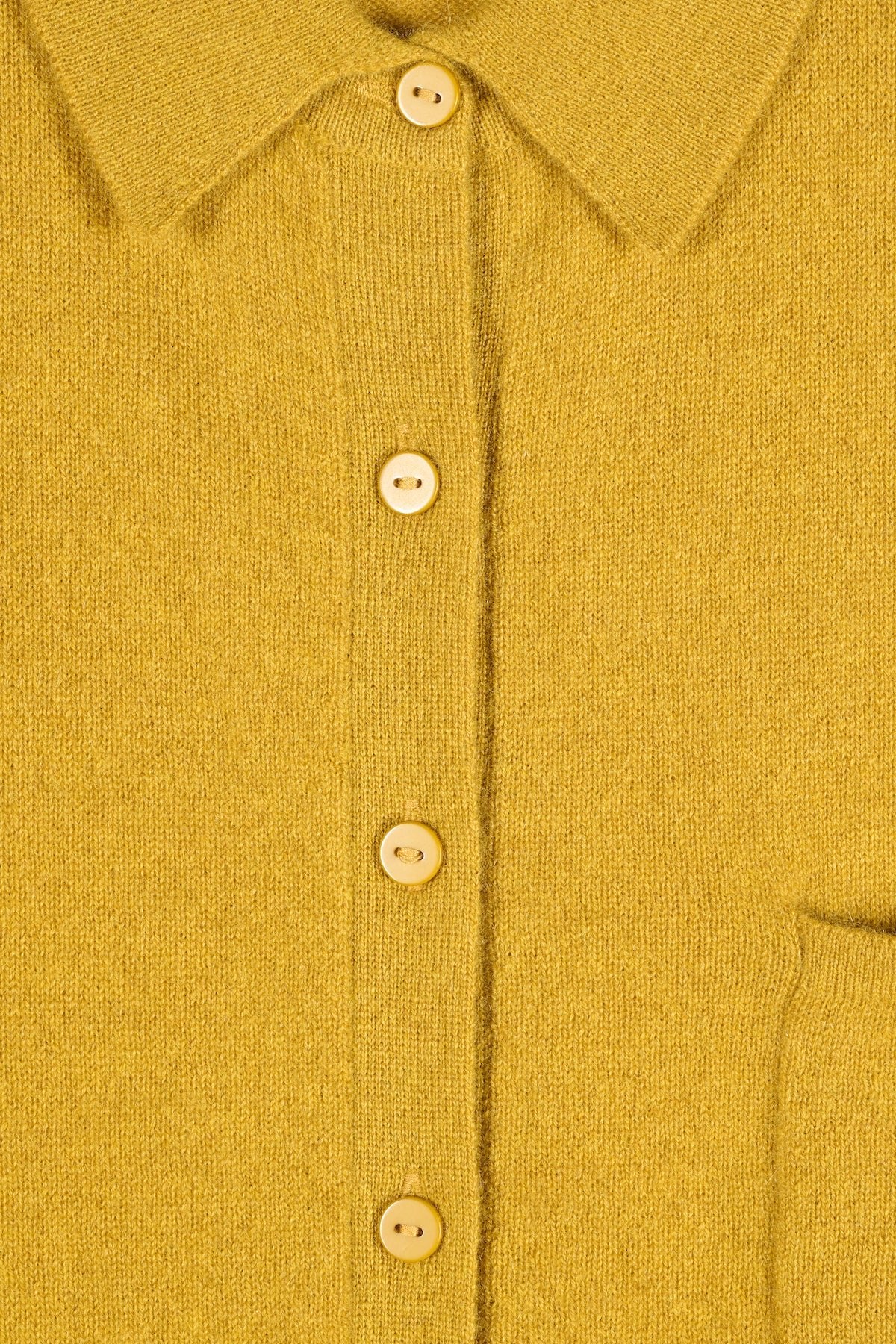 Camisa Picea Cachemir Miel de Maria de la Orden - detalle 3