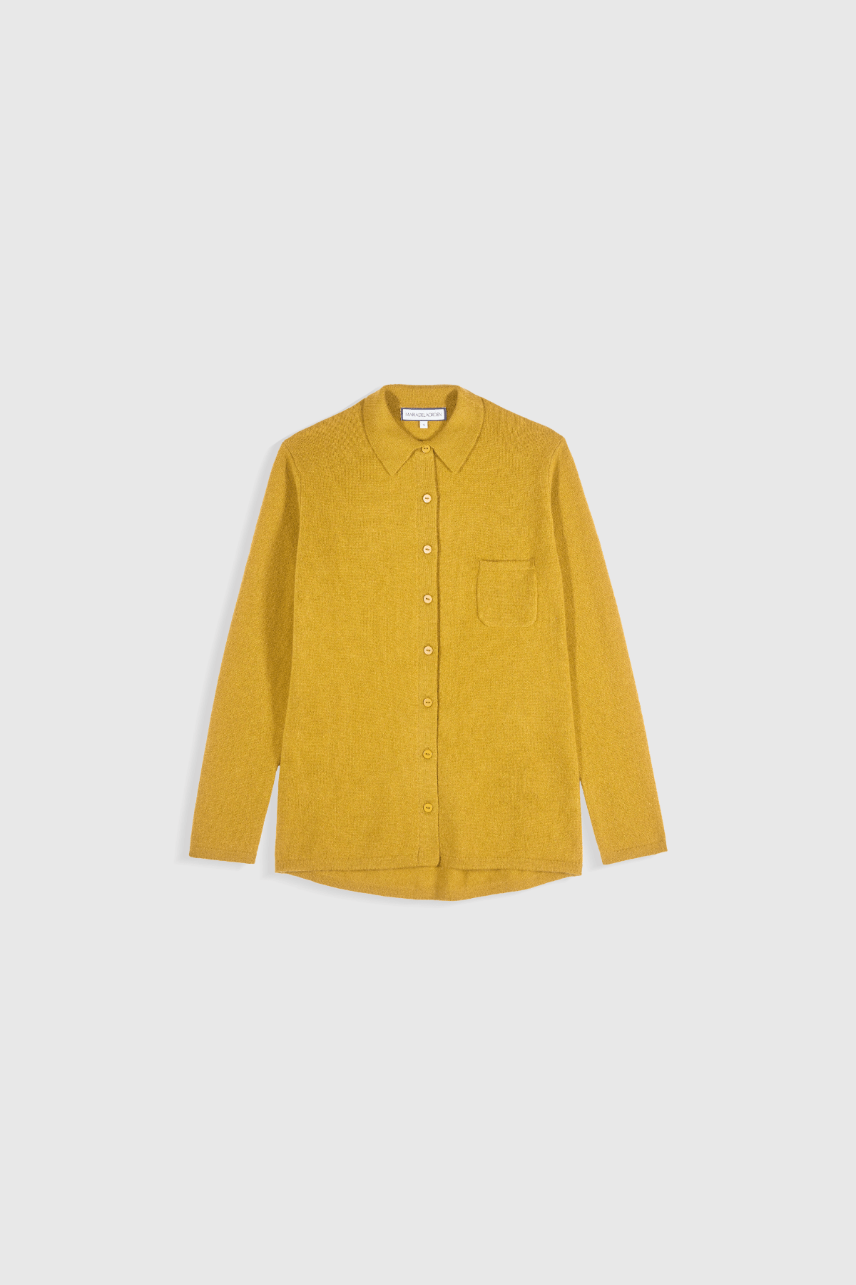 Camisa Picea Cachemir Miel de Maria de la Orden - look completo