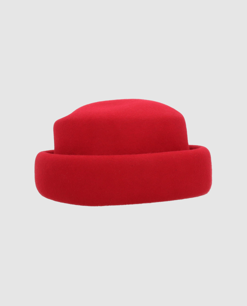 Casquete Nina Rojo de Zahati · detalle 1