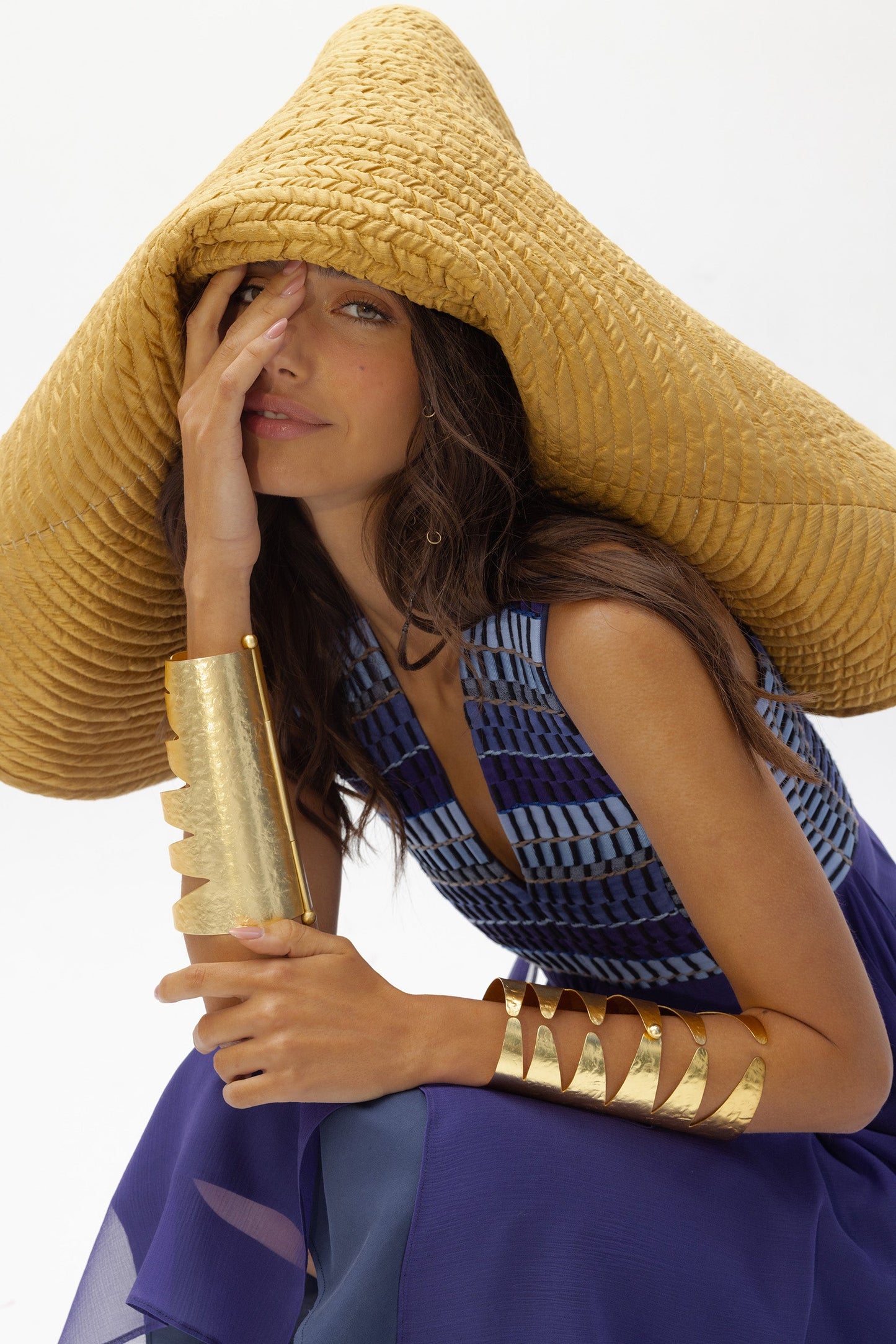 Vestido V Lazuli de Baudesson, seda · detalle 1